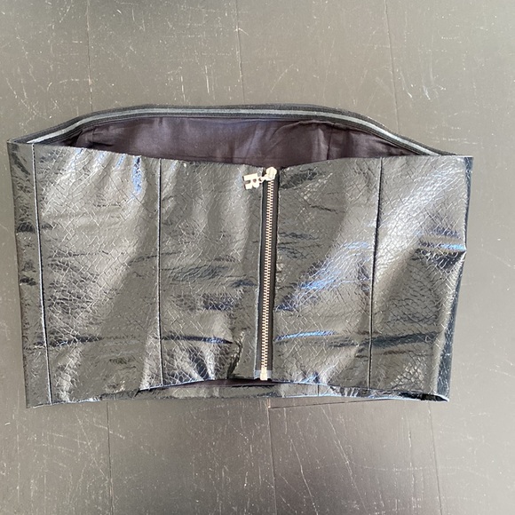 Rotate faux leather faux snake skin bandeau - Picture 4 of 8